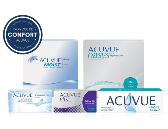 Promesse de confort ACUVUE<sup>MD</sup>